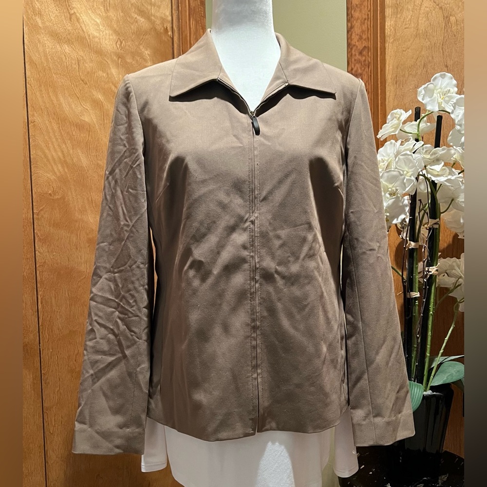 Rafaella Womens Beige Colored Long Sleeve Jacket                          Size 8